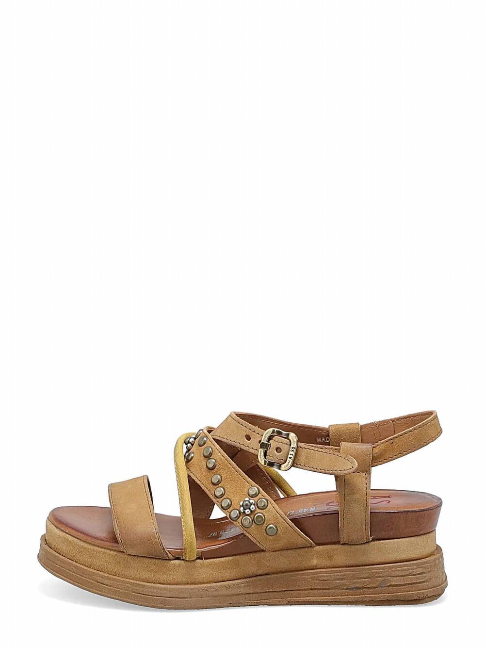 NEW A.S.98 women's lowman sandal in camel